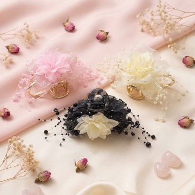 Fashion Alley Flower design Hair Claw for women Pack Of 12