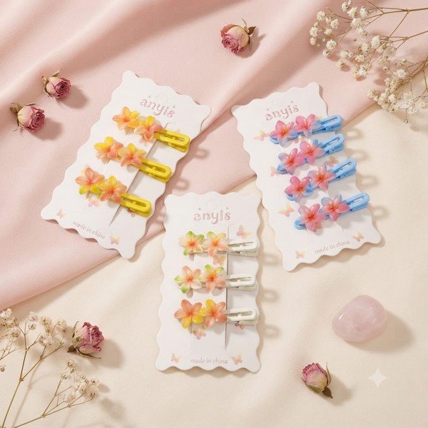 Fashion Alley flower design Hair Pins for women Pack Of 12
