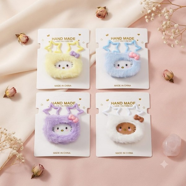 Fashion Alley Cat design Hair Pins for women Pack Of 12