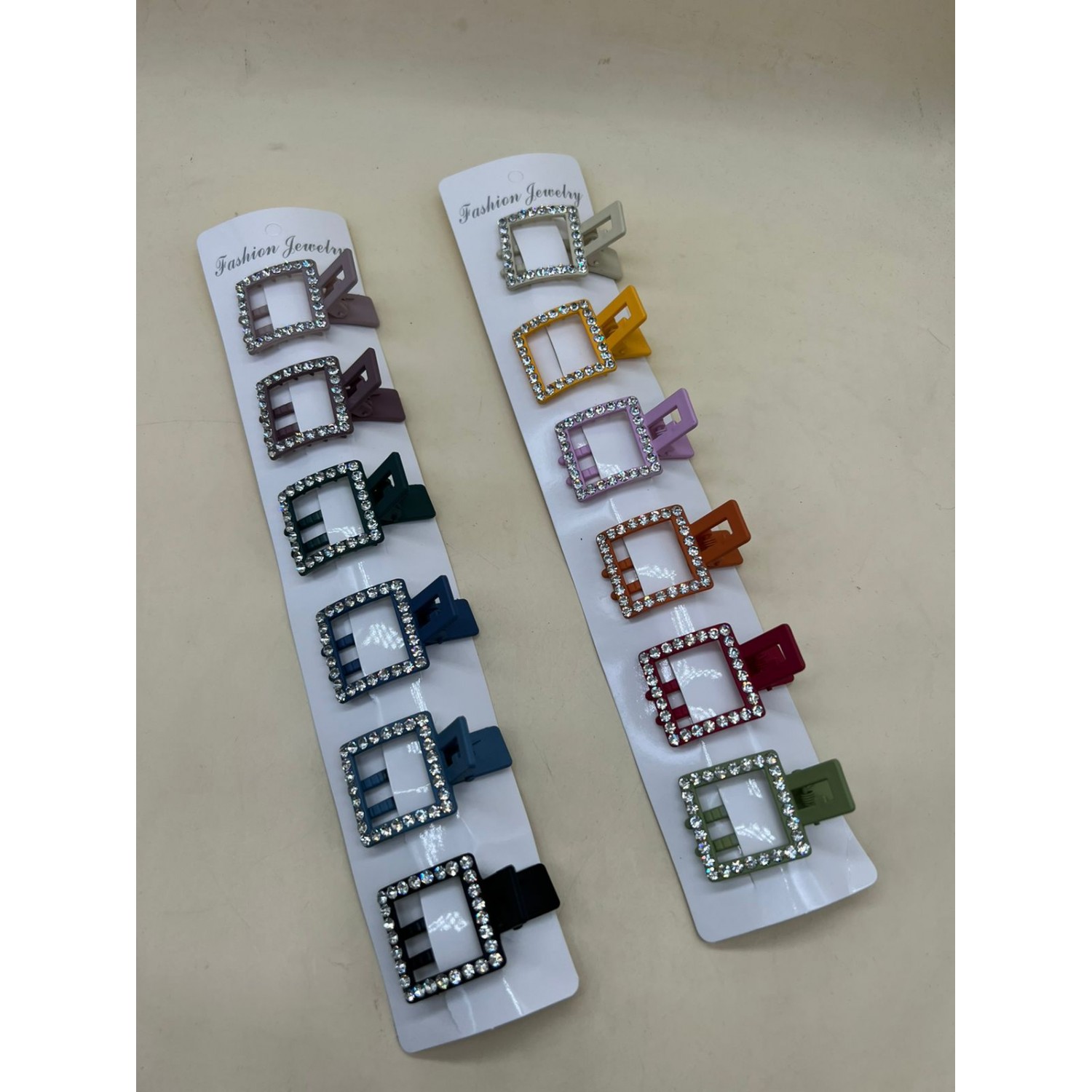 Fashion Alley Square Shape Matte Rhinestone Hair Pins ( pack of 12 ) Fashion Alley Square Shape Matte Rhinestone Hair Pins ( pack of 12 )