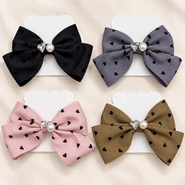 Fashion Alley Bow Design Hair Pin For kids Pack Of 12 Pc