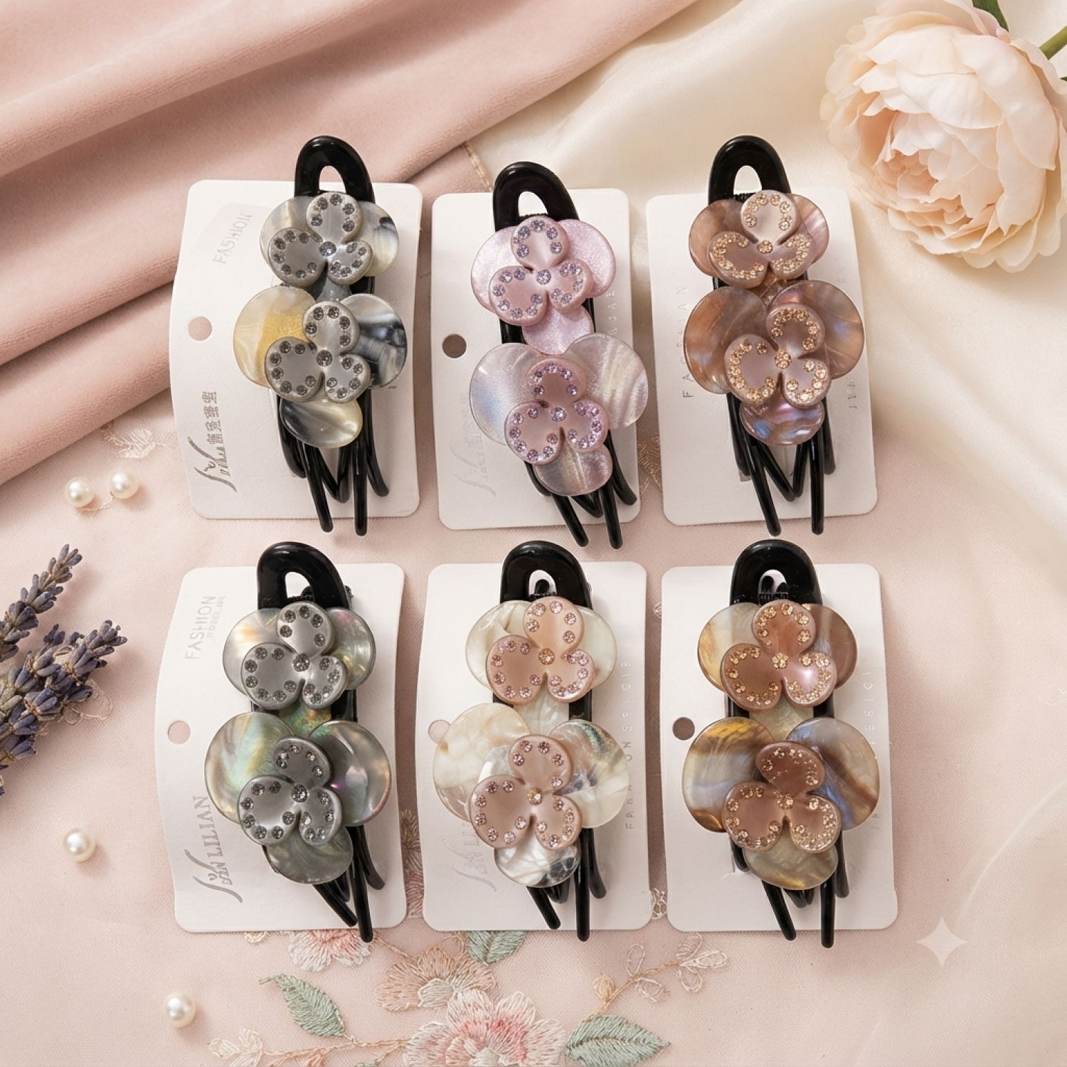 Fashion Alley Korean Back Clip For Women Pack Of 12 Pc