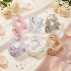 Fashion Alley 6CM  Shine Hair Claw For Women Pack Of 12