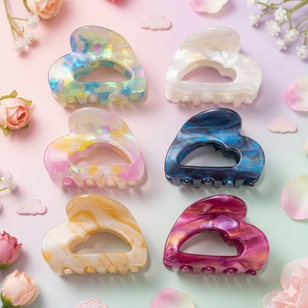 Fashion Alley 4 Cm Hair Claw For Women Pack Of 12 Pc