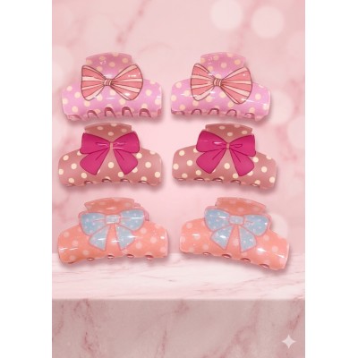 Fashion Alley Shine 8 CM Hair Claw For Women Pack Of 12