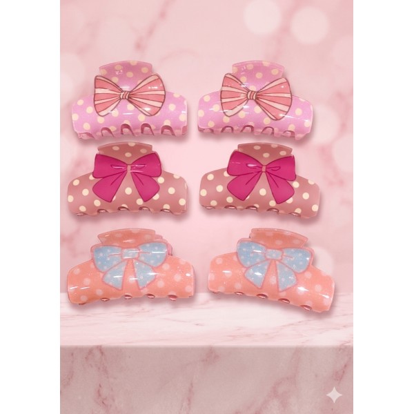 Fashion Alley Shine 8 CM Hair Claw For Women Pack Of 12