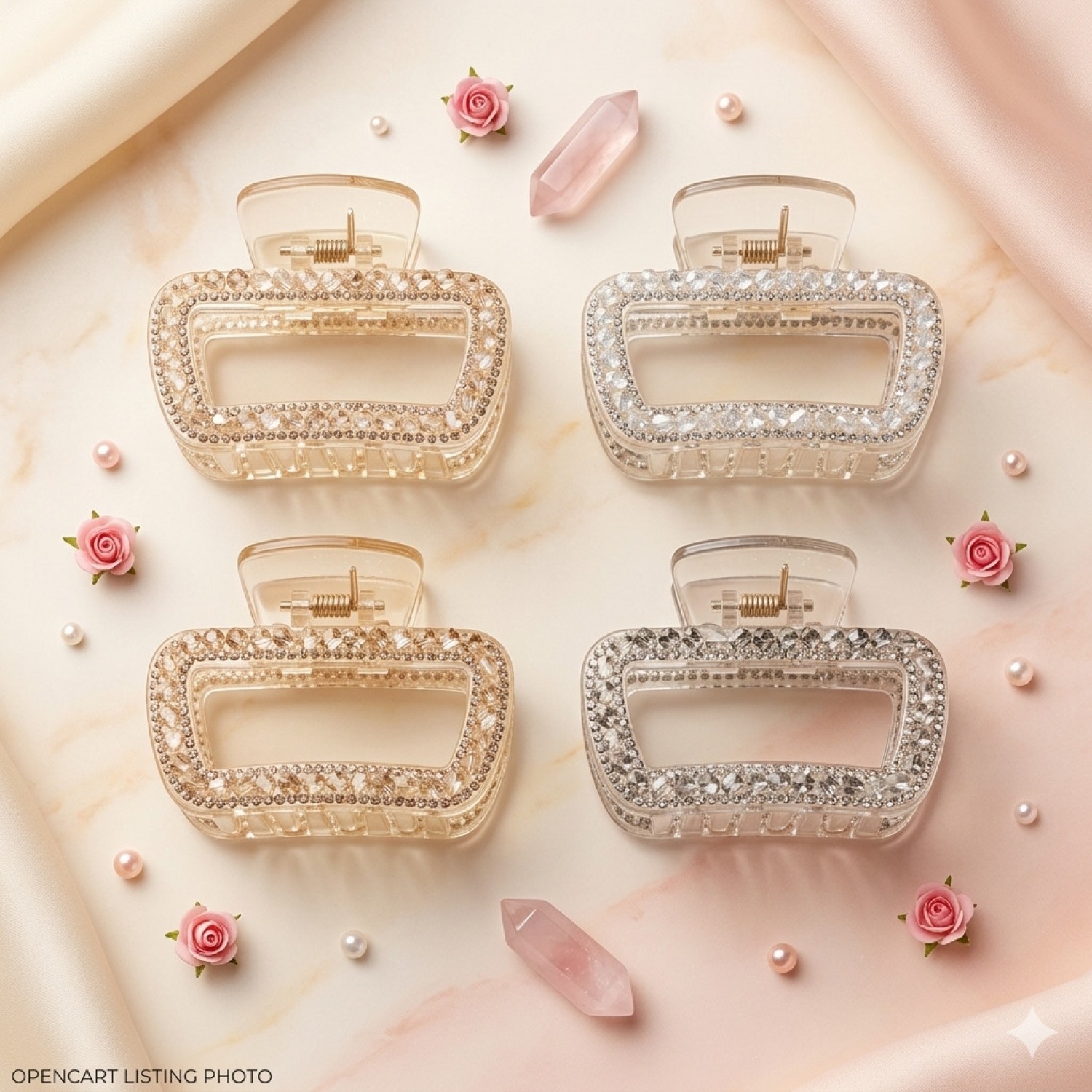 Fashion Alley 7.5 Cm Hair Claw For Women Pack Of 12