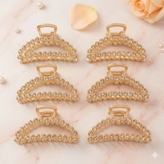 Fashion Alley 7.5Cm Metal Hair Claw [Pack Of 12]