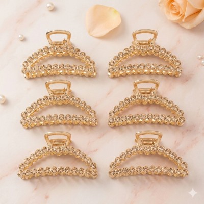 Fashion Alley 7.5Cm Metal Hair Claw [Pack Of 12]