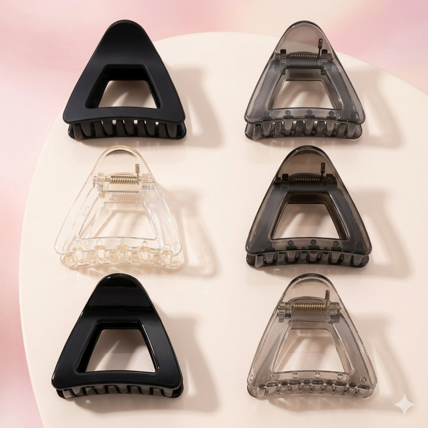 Fashion Alley 6Cm Korean Hair Claw For Women Pack Of 12 Pc