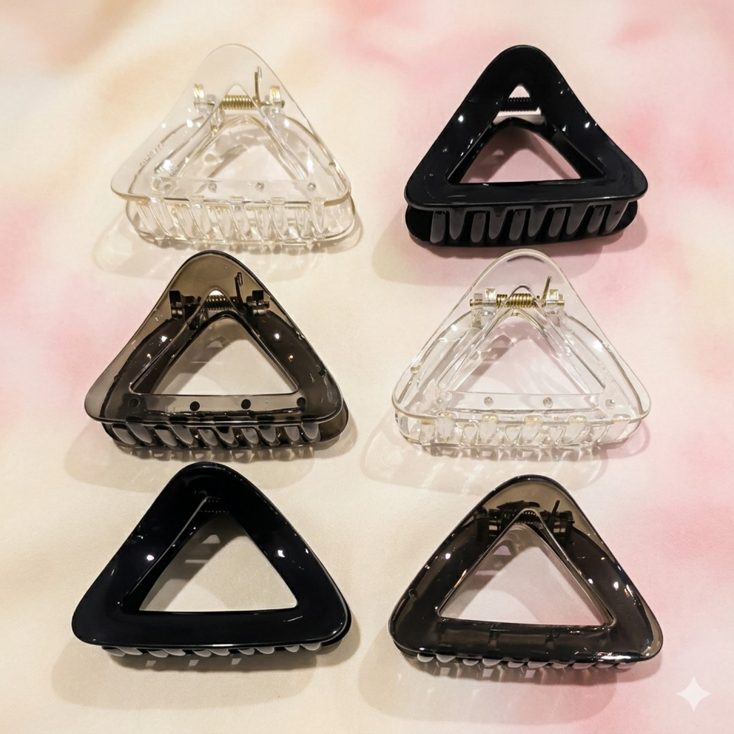 Fashion Alley 8Cm Korean Hair Claw For Women Pack Of 12 Pc
