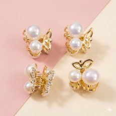Fashion Alley 3 Cm Cherry Shape Hair Claw For Women Pack Of 12