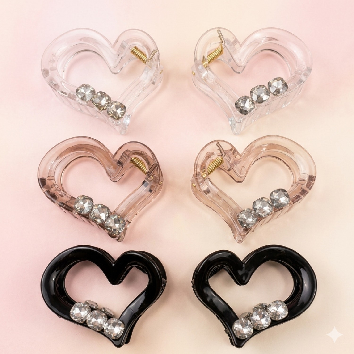 Fashion Alley 6.5-7 Cm Hair Claw For Women Pack Of 12