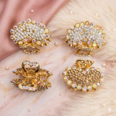 Fashion Alley 4Cm Matt Hair Claw For Women  [Pack Of 12]