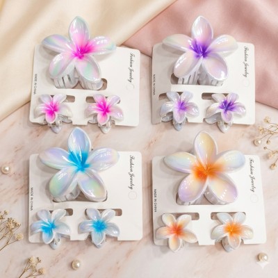 Fashion Alley 8.5Cm with 2 Small 4.5 Cm Hair Claw For Women Pack Of 36