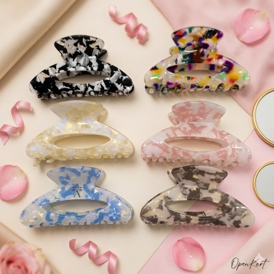Fashion Alley 9 CM Hair Claw For Women Pack Of 12