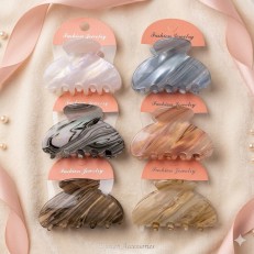 Fashion Alley 7 Cm Hair Claw For Women Pack Of 12