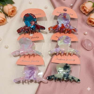 Fashion Alley 6.5cm Hair Claw For Women [Pack Of 12] 