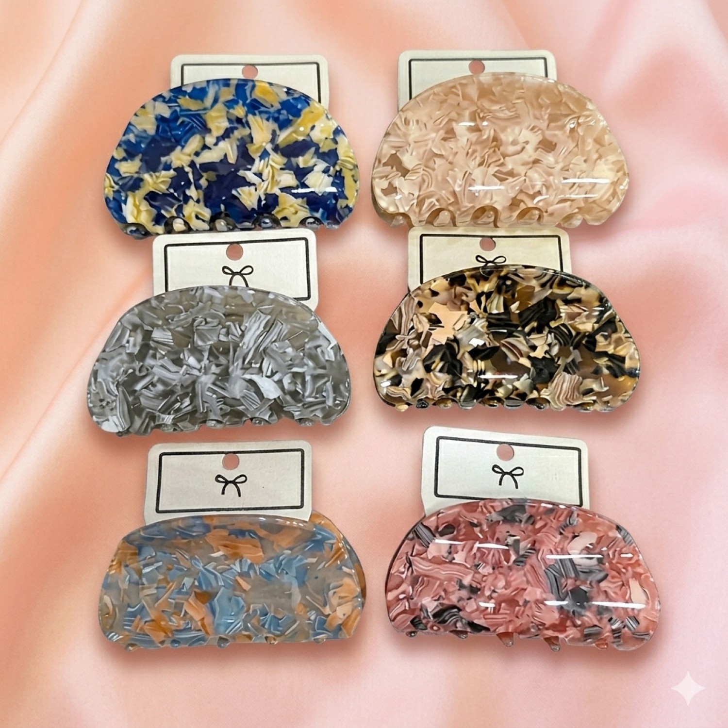 Fashion Alley 9 CM Hair Claw For Women Pack Of 12