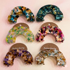 Fashion Alley 9 CM Hair Claw For Women Pack Of 12