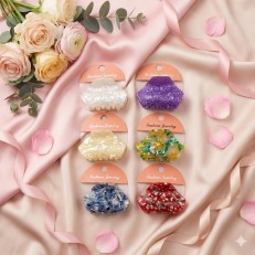 Fashion Alley 4 Cm Hair Claw For Women Pack Of 12 Pc