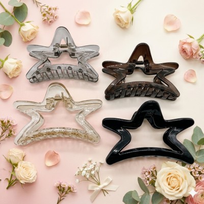 Fashion Alley 8.5 Cm Hair Claw For Women Pack Of 12 Pc