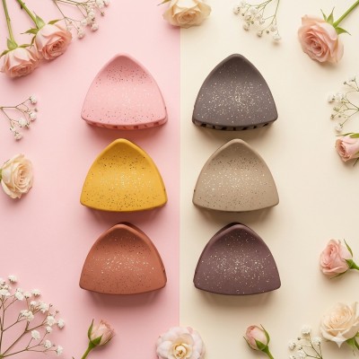 Fashion Alley 4.5 Cm Matt Hair Claw [Pack Of 12] 