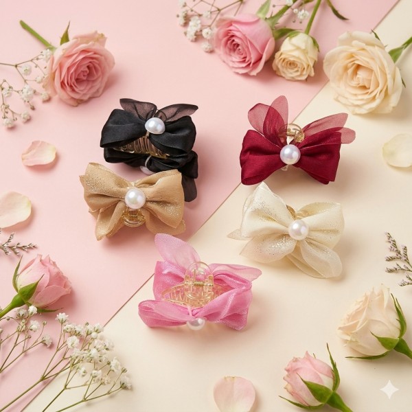 Fashion Alley 4.5 CM Mini Hair Claw For Women [Pack Of 12]