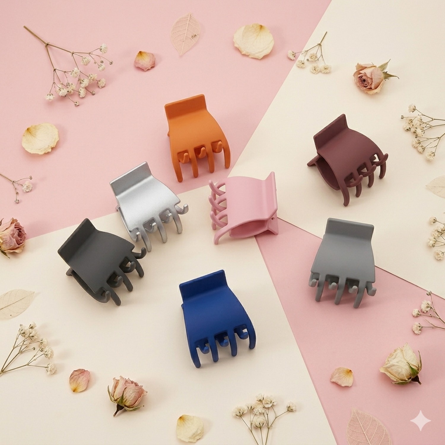 Fashion Alley 4.5 Cm Matt Hair Claw [Pack Of 12] 