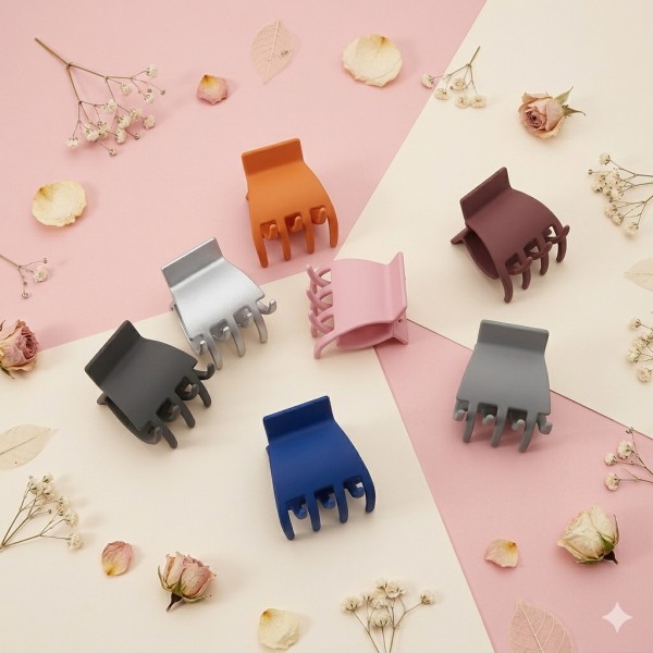 Fashion Alley 4.5 Cm Matt Hair Claw [Pack Of 12] 