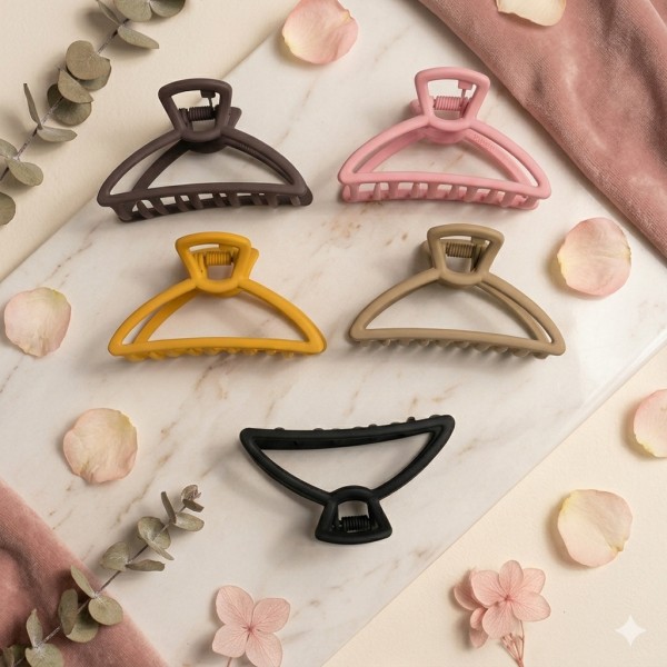 Fashion Alley 5.5Cm Hair Claw For Women [Pack Of 12]