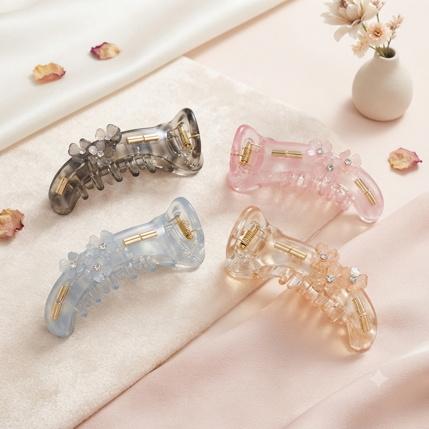 Bofeini 7Cm Banana Hair Clip For Women pack of 12