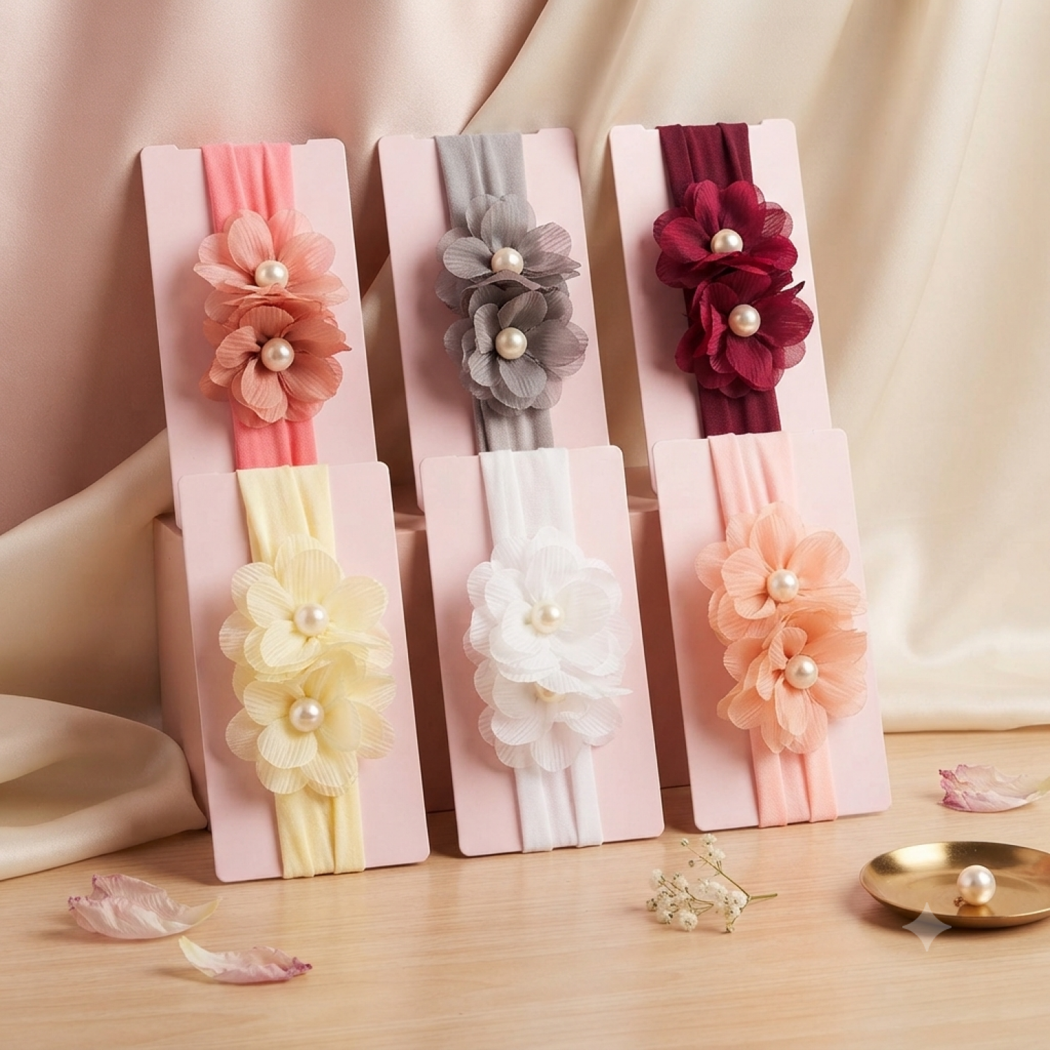 Fashion Alley New Born Baby Hair Band For Kids Pack Of 12 Pc