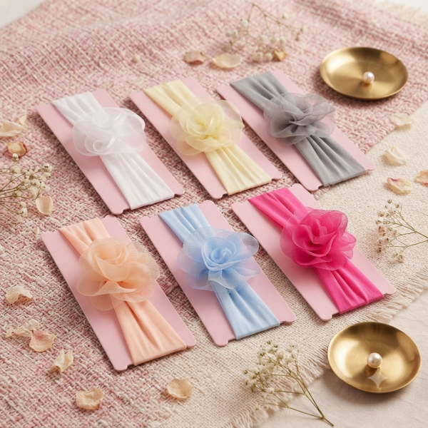 Fashion Alley New Born Baby Hair Band For Kids Pack Of 12 Pc