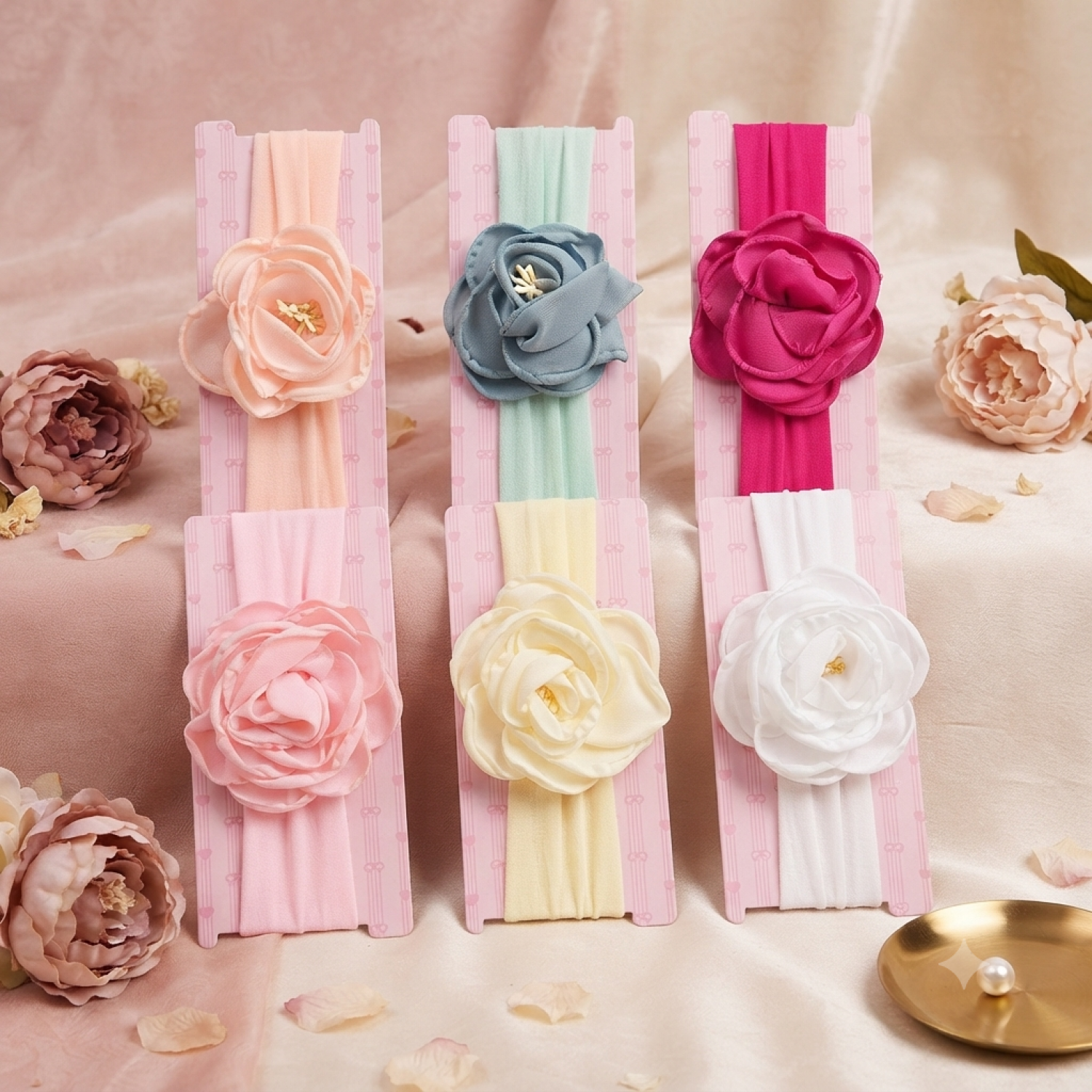 Fashion Alley New Born Baby Hair Band For Kids Pack Of 12 Pc