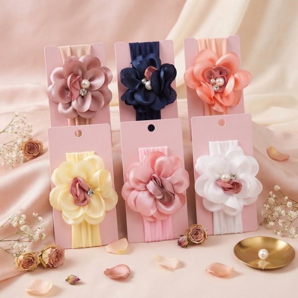 Fashion Alley New Born Baby Hair Band For Kids Pack Of 12 Pc