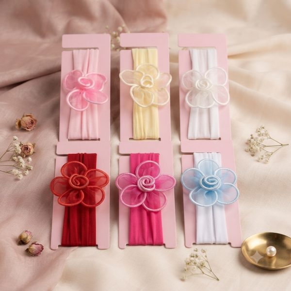 Fashion Alley New Born Baby Hair Band For Kids Pack Of 12 Pc