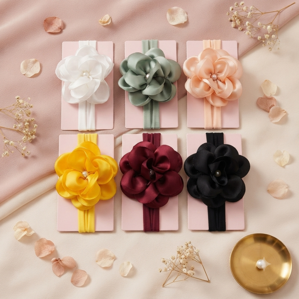 Fashion Alley New Born Baby Hair Band For Kids Pack Of 12 Pc