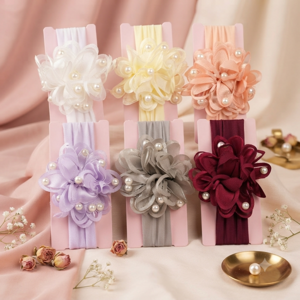 Fashion Alley New Born Baby Hair Band For Kids Pack Of 12 Pc