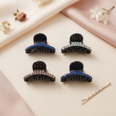 Fashion Alley 3.5Cm Hair claw for Women Pack Of 12 Pc