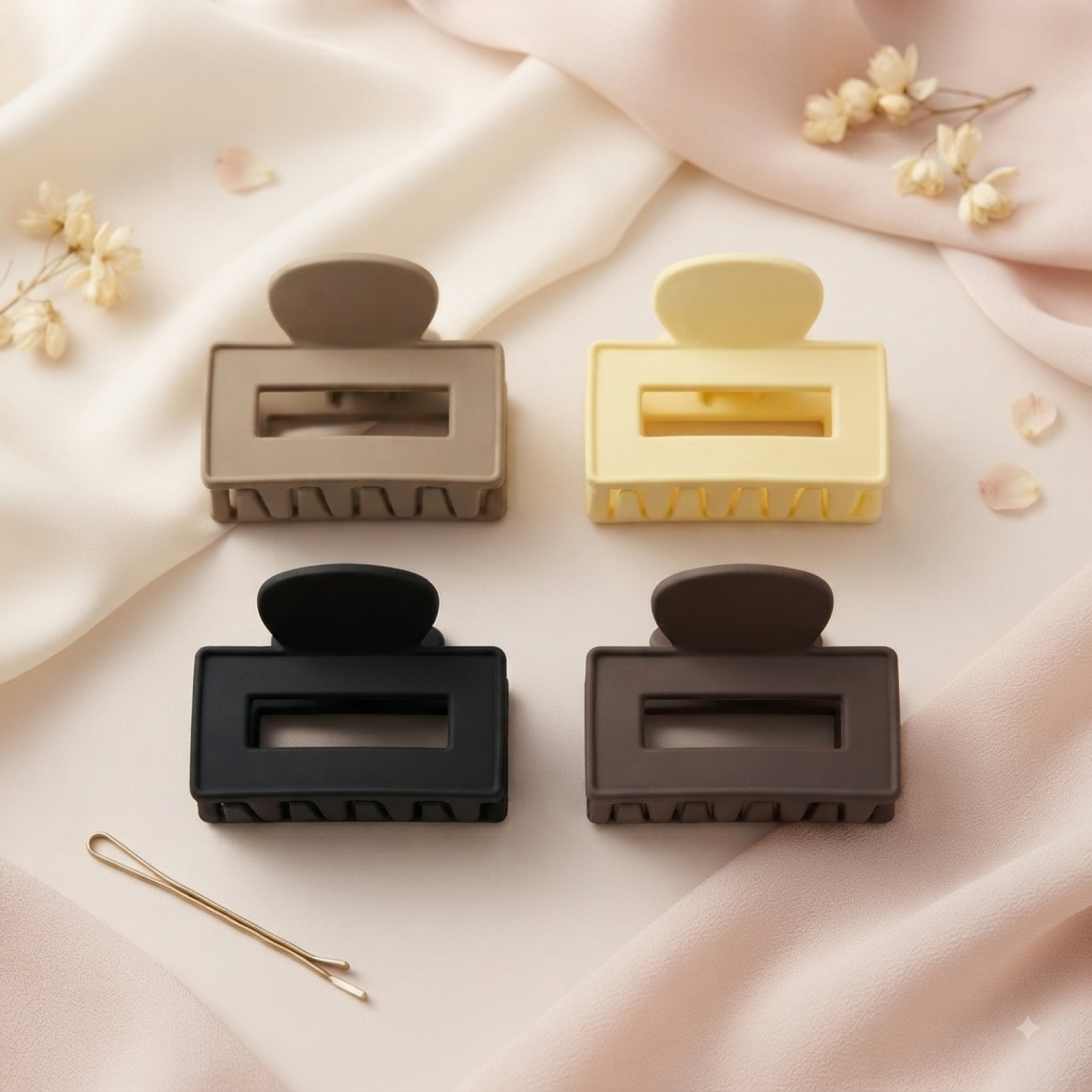 Fashion Alley 4Cm Hair claw for Women Pack Of 12 Pc