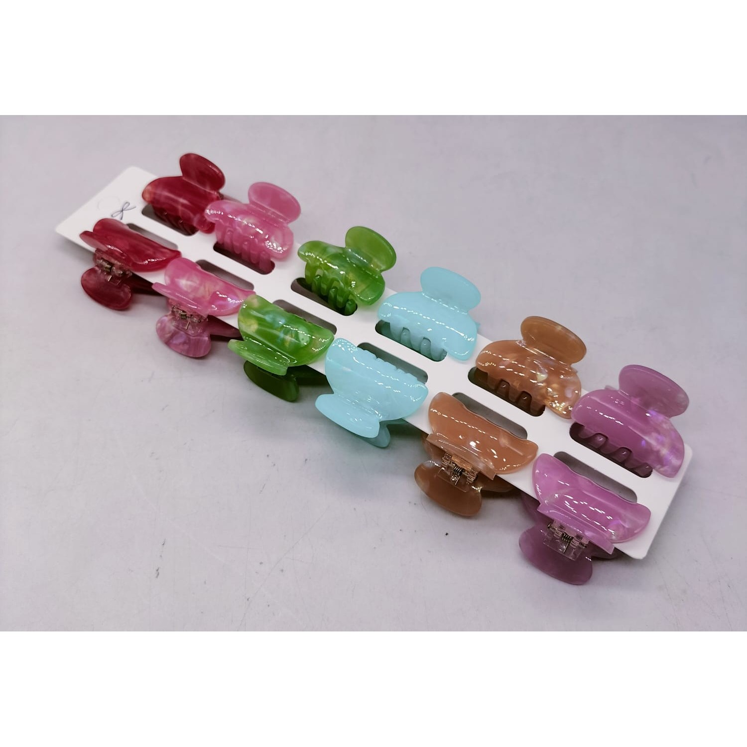 Fashion Alley 3 CM Mini Shine Hair Claw For Women Pack Of 12 Fashion Alley 3 CM Mini Shine Hair Claw For Women Pack Of 12