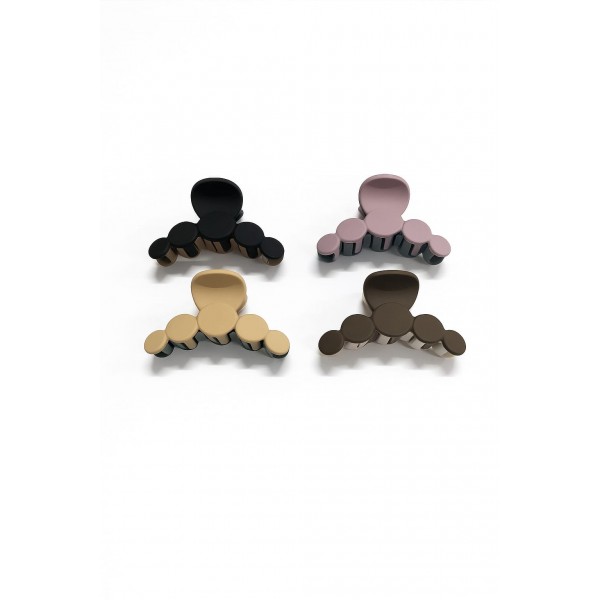 Fashion Alley 7 CM Matt Hair Claw For Women Pack Of 12 Pc