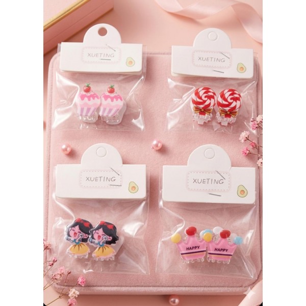 fashion Alley 2.5 Cm Mini Kids Hair Claw Pack Of 20 Pc