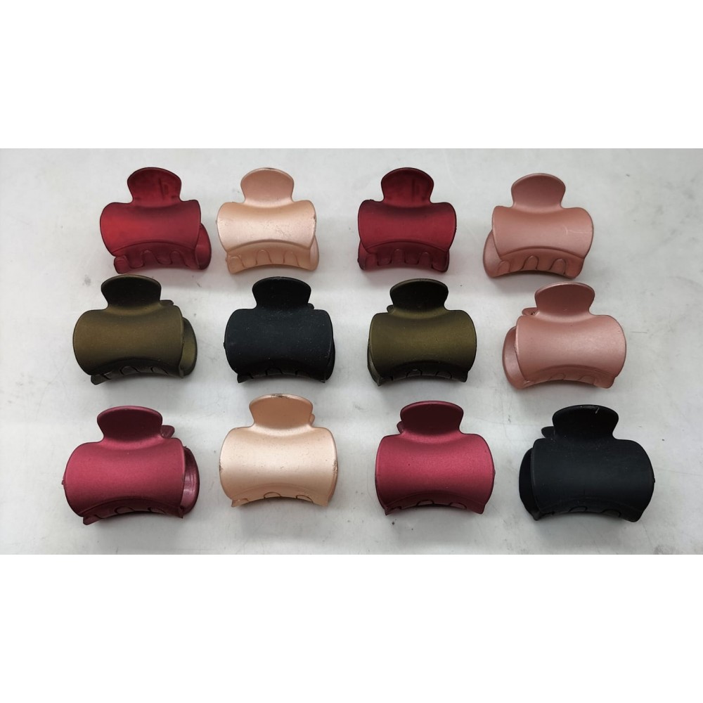 Fashion Alley 3 CM Mini Hair Claw For Women Pack Of 12