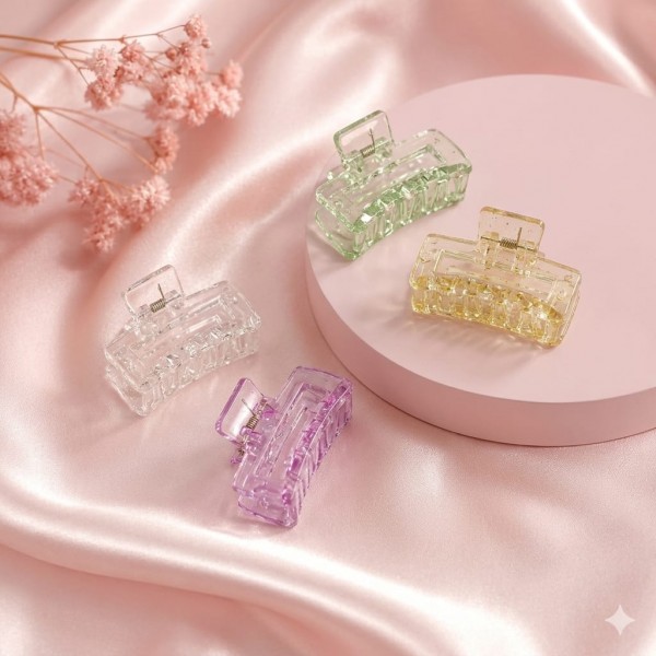 Fashion Alley 3 Cm Hair Claw For Women Pack Of 12 Pc