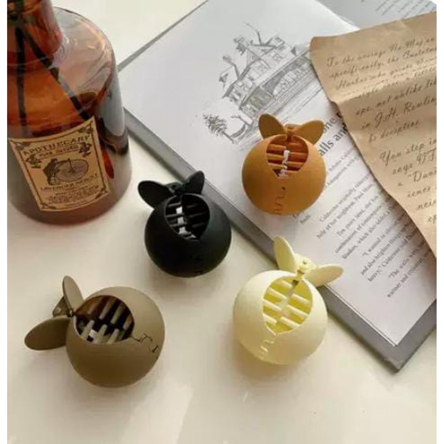 Fashion Alley 6 CM Mini Matt Hair Claw For Women [Pack Of 12]