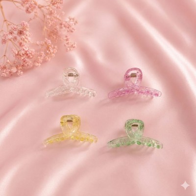 Fashion Alley 3 Cm Hair Claw For Women Pack Of 12 Pc