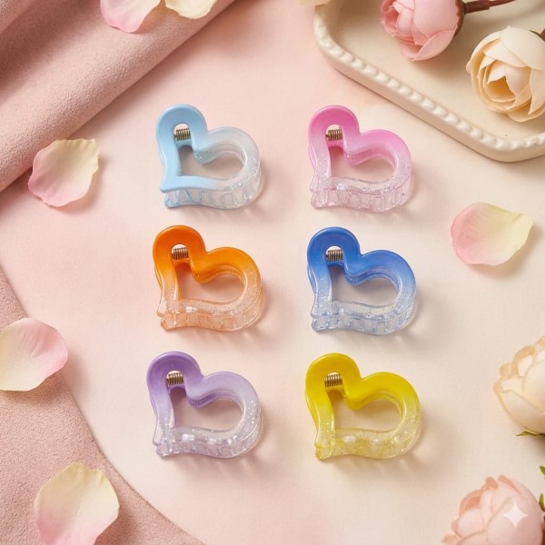 Fashion Alley 2 Cm Mini Kids Hair Claw Pack Of 12 Pc