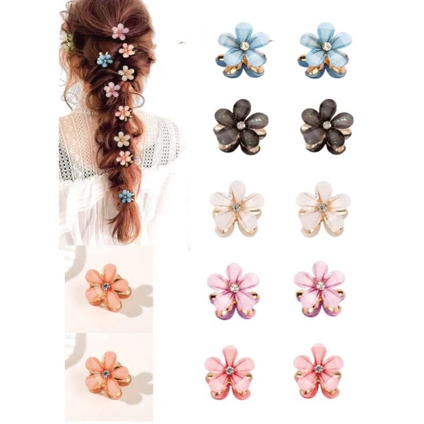 fashion Alley 2 Cm Mini Kids Hair Claw [Pack Of 10 Peace]